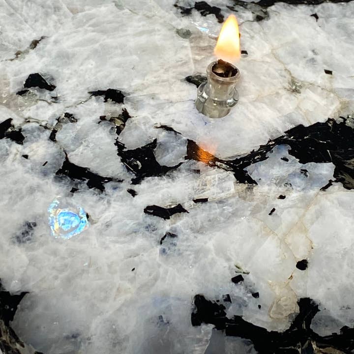 Roccia Roba - Wholesale Novelty Candle - Rock Candle gift box - rainbow moonstone6