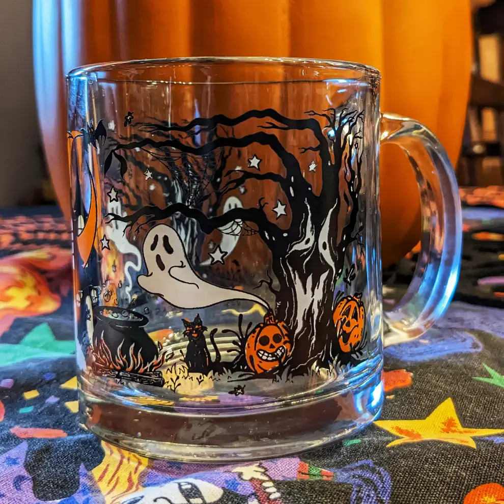 Meagan Meli Illustration - Wholesale Coffee Mug - Halloween at the Witches' Forest Vintage Inspired Mug2