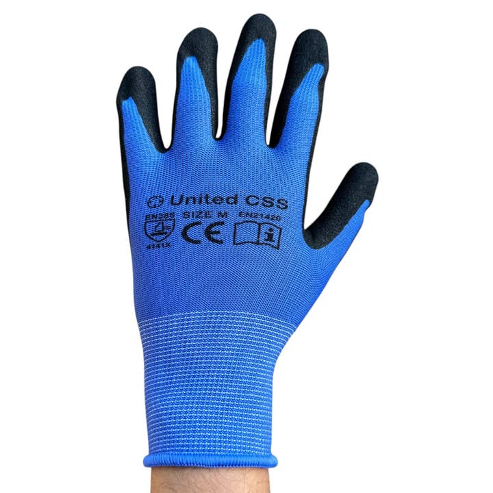 Gants de travail en nitrile 12 paires pour la vente par UNITED CSS LLC