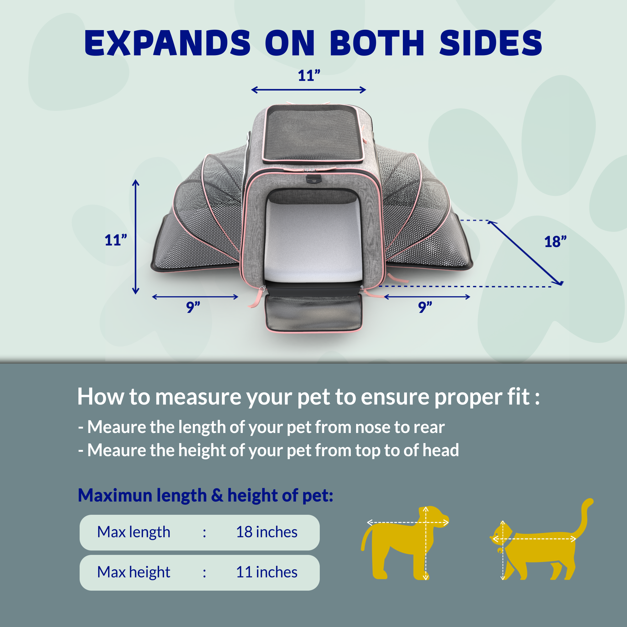 Katziela - Venta al por mayor Transportín - Gatos y perros - Transportadora para mascotas Katziela Rolling Rover con ruedas, expandable y autorizada para aerolíneas19