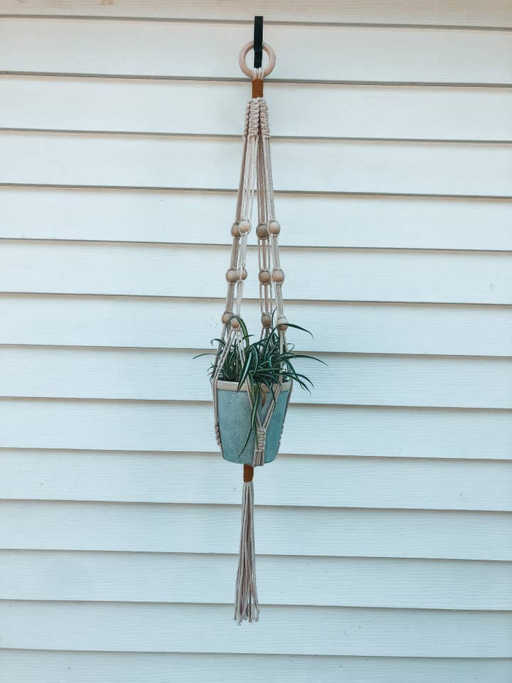 Macrame Plant Hanger for wholesale by Knotty Mama Studios