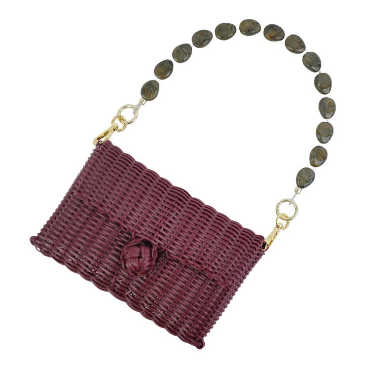 The Lilley Line - Wholesale Top Handle Bag - Women's - Pochette , Umber Swirl River Stone2