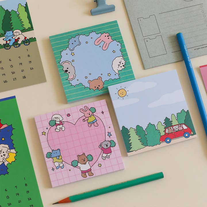 K-Wonderland - Wholesale Sticky Notes - Dailylike My Buddy Sticky Memo Note Pad3