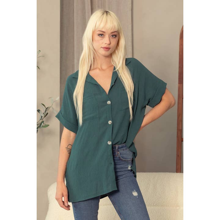 Blusa a maniche corte Air Flow per la vendita all'ingrosso da parte di salt & bit