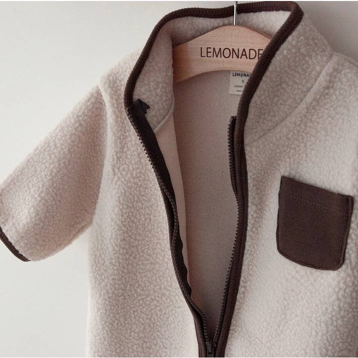 peekaboo - Wholesale Jumpsuit - Baby - Baby Sherpa Jumpsuit Soft Fleece Lined Baby Fleece Suit Soft