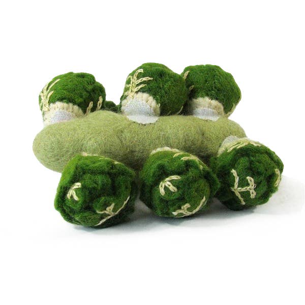 Légume en laine feutrée - Choux de Bruxelles - PAPOOSE TOYS pour la vente par Papoose Toys