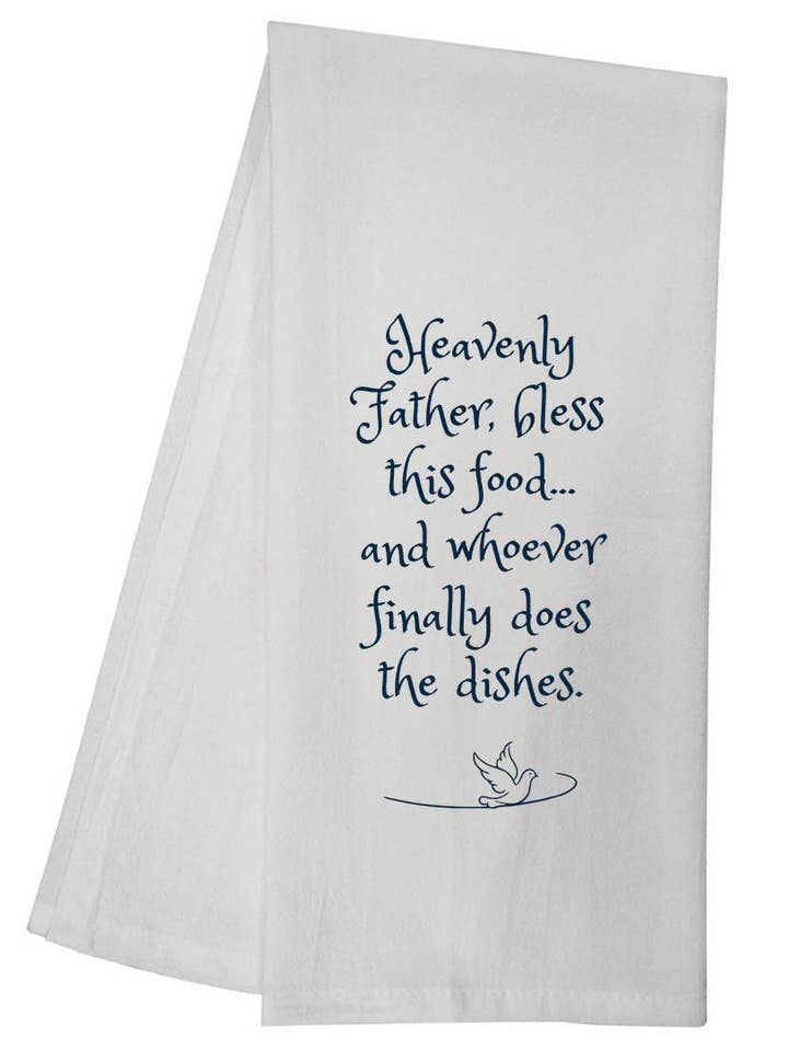 Abençoa Esta Comida Pano de Cozinha Divertido Presente 6735 SLTT1018 por atacado de Sal Et Lux