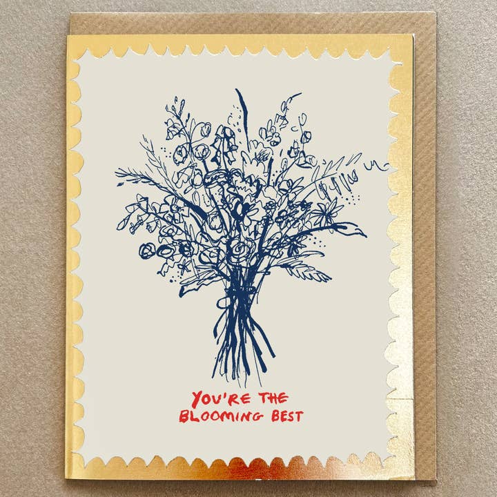 'Je Bent De Bloeiend Beste' Wenskaart FP3557 voor wholesale door Poet and Painter