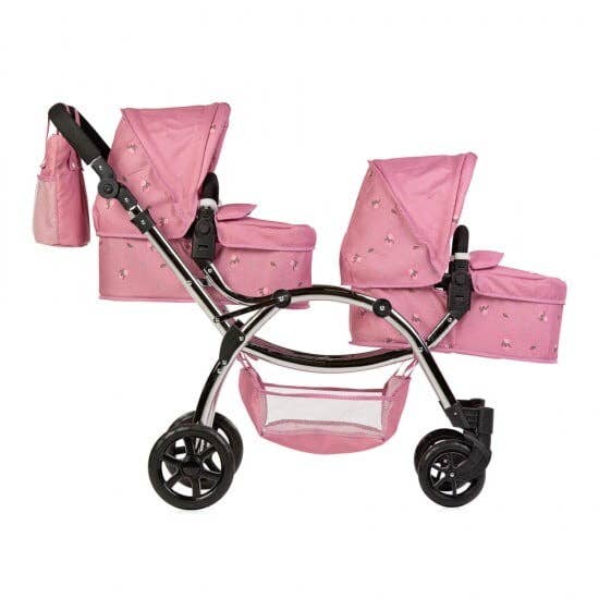 Roma - Wholesale Doll Stroller - Kids - Roma Darcie Twin Dolls Pram - pink3