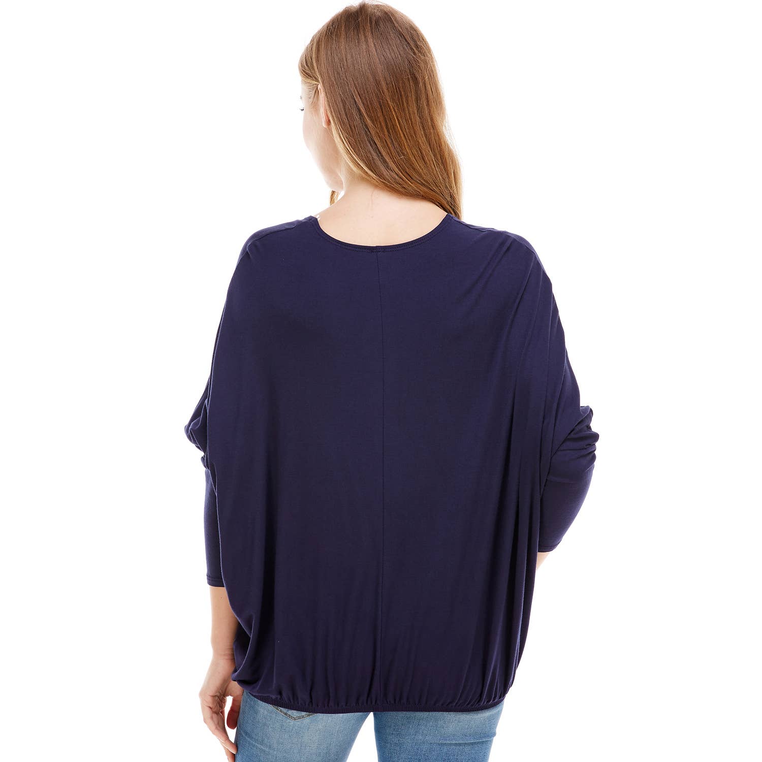 Azules Clothing - Wholesale Tunic - Women's - ATP-2309RS-DOLMAN Sleeve Elastic Bottom Hem Tunic41