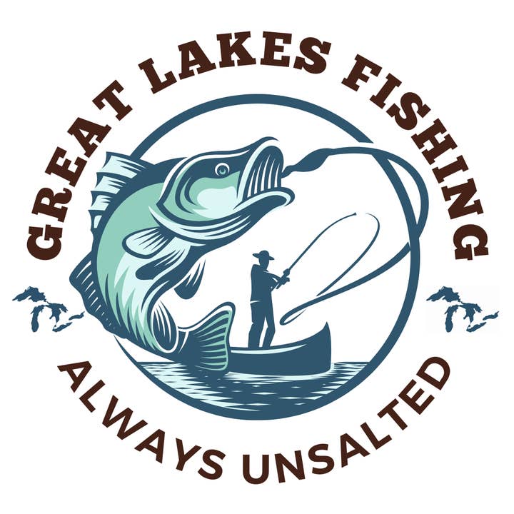 Autocollant de pêche dans les Grands Lacs pour la vente par Avery Color Studios, Inc.