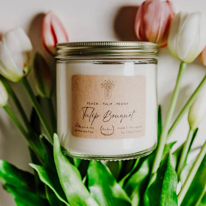 Candela di soia in barattolo per la vendita all'ingrosso da parte di Clean Haven