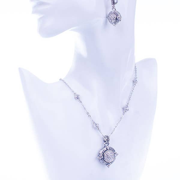 Vintage Silver & Crystal Set for wholesale by My Best Kept Jewelry