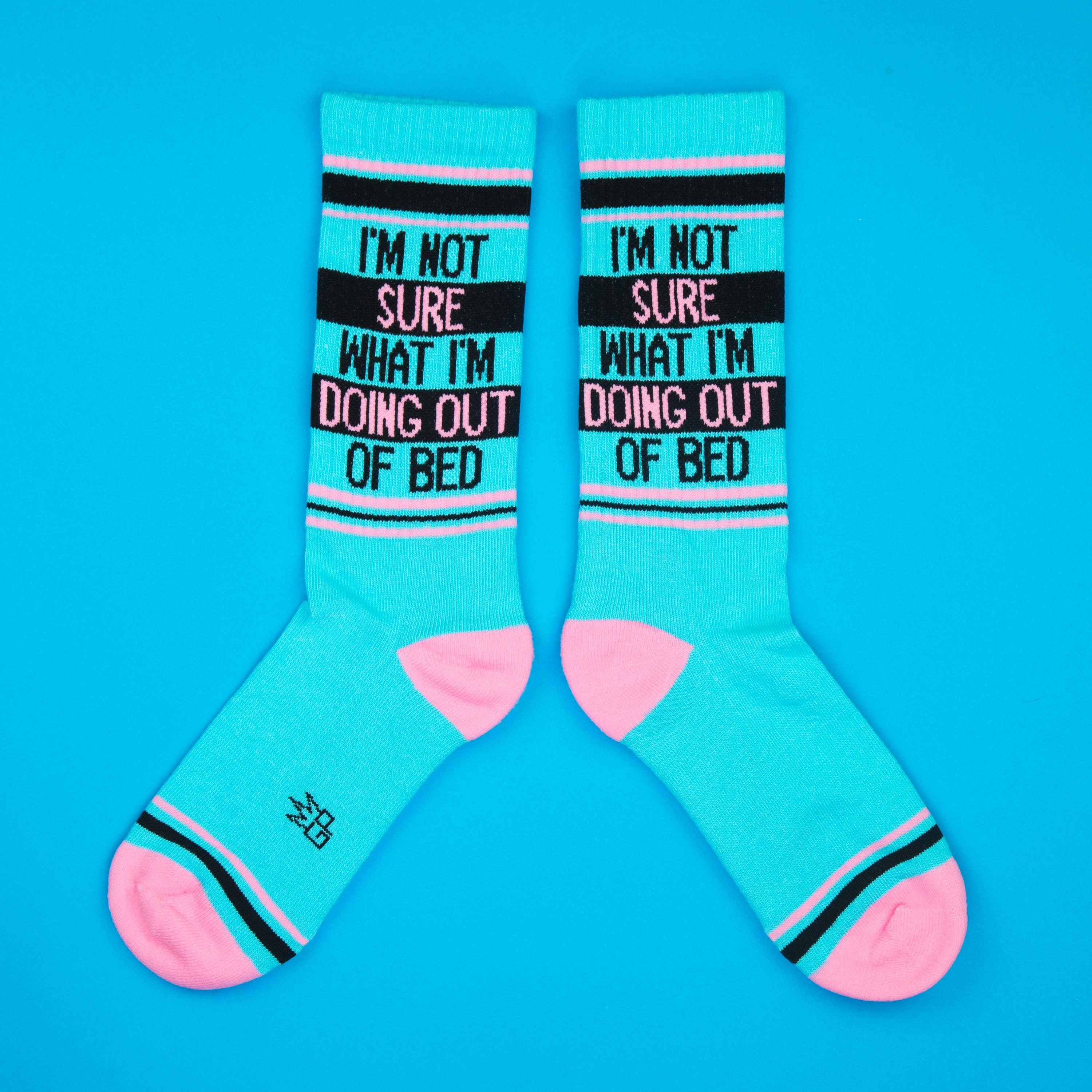 Gumball Poodle - Wholesale Socks - Unisex - I'm Not Sure What I'm Doing Out Of Bed Gym Crew Socks4