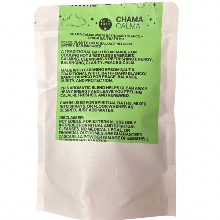 Beladoce Botanicals - Wholesale Bath Salts - Chama Calma White Bath/Baño Blanco + Epsom salt bath mix3