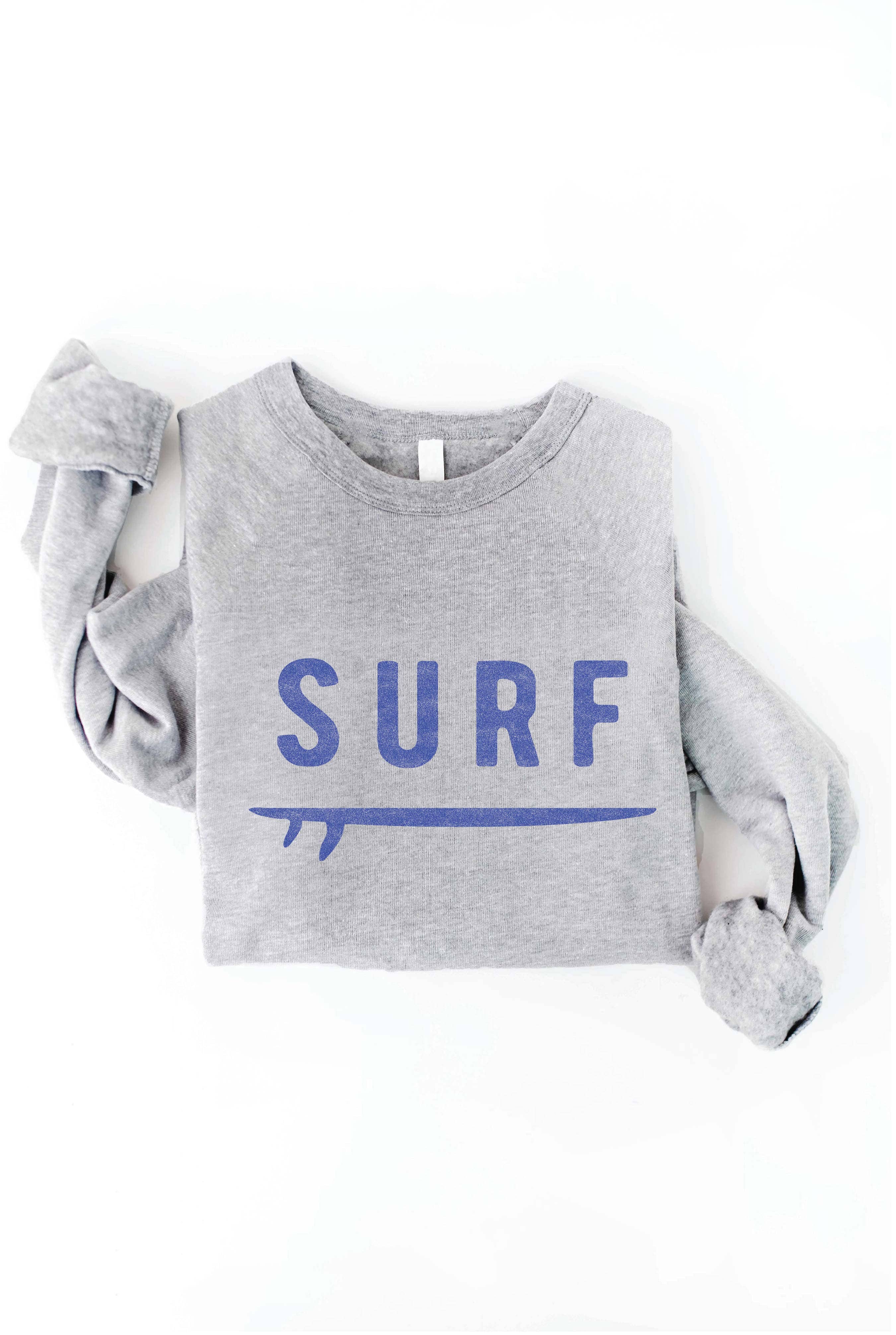 OAT COLLECTIVE - Vente Sweat-shirt à imprimés – femme - Sweat-shirt graphique SURF unisexe en molleton6