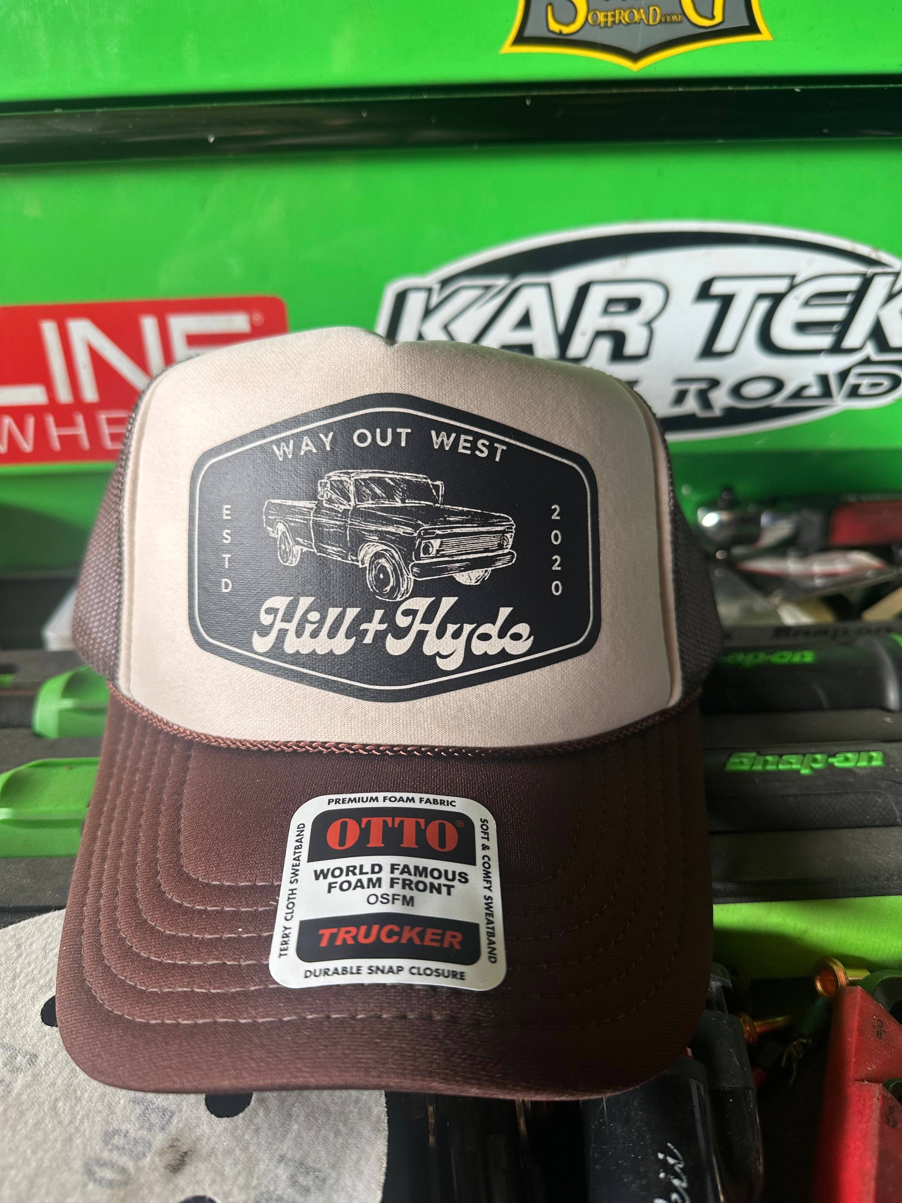 Hill + Hyde&Co - Vente Casquette de camionneur – unisexe - Casquette avec logo Hill+Hyde Truck6