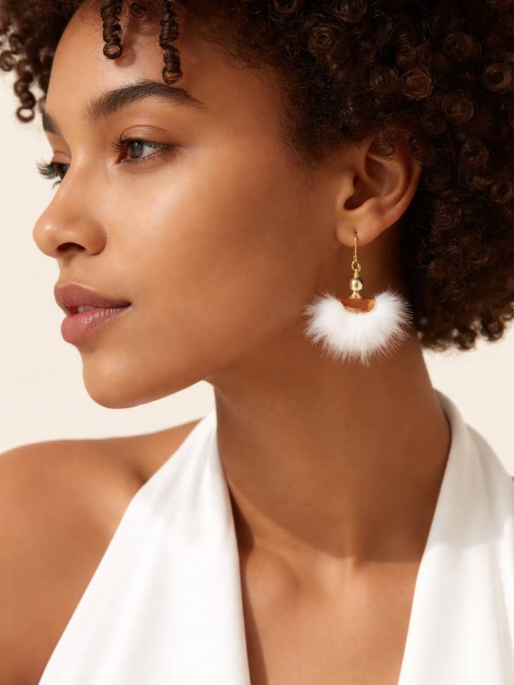 "Mia" -Dangle Earrings-Awakened Collection for wholesale by Vibration, LLC