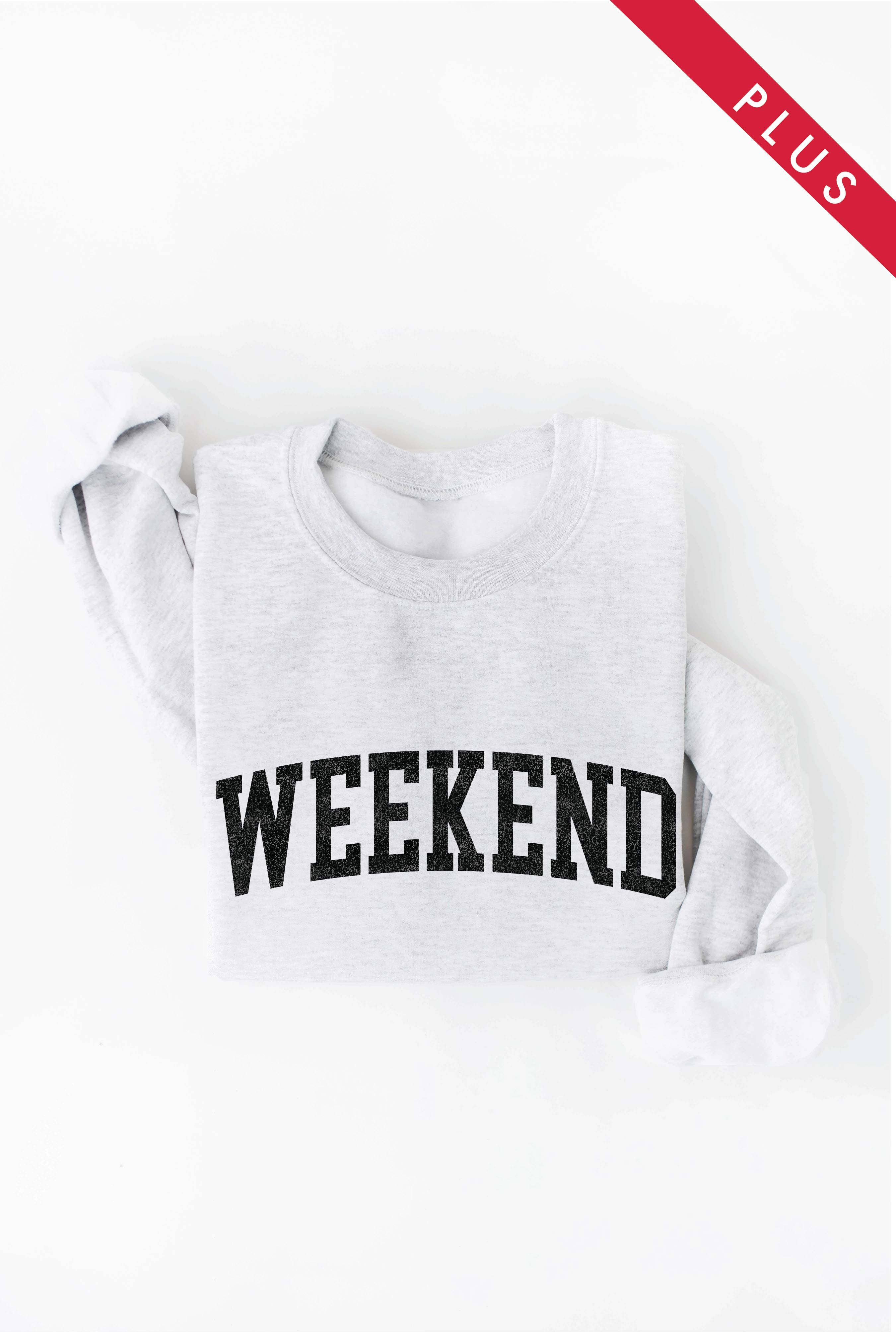 OAT COLLECTIVE - Wholesale Graphic Sweatshirt - Women's - WEEKEND Plus Graphic Sweatshirt5