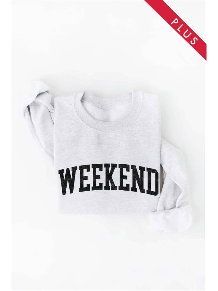 OAT COLLECTIVE - Wholesale Graphic Sweatshirt - Women's - WEEKEND Plus Graphic Sweatshirt5
