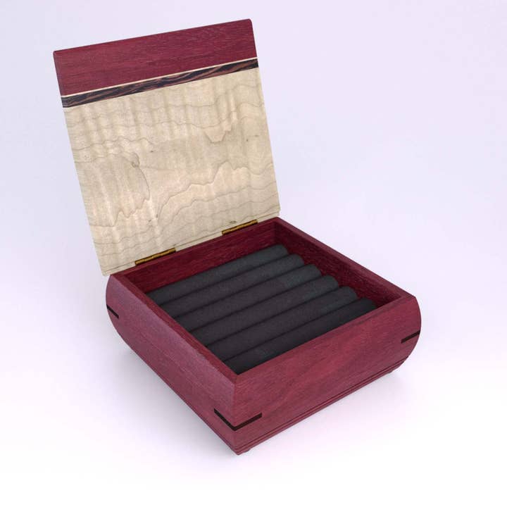 Mikutowski Woodworking - Wholesale Jewelry Box/Organizer - Wooden Ring Bearer Box for rings and cufflinks