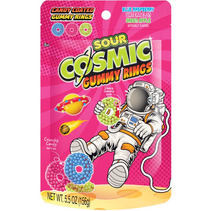 Cow Crack Wholesale - Wholesale Gummy - Cosmic Sour Gummy Rings