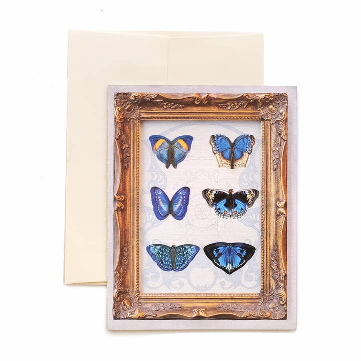 Tarjeta de felicitación desplegable con forma de minimariposa «Dreamy» para venta al por mayor de Moth and Myth