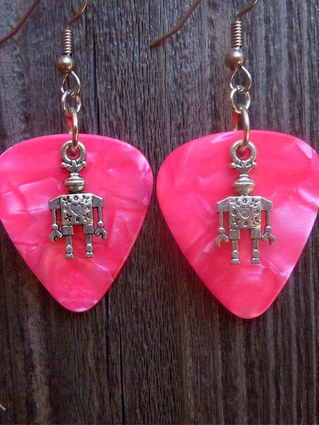 Pendientes Robot Charm para guitarra para venta al por mayor de Simply Raevyn