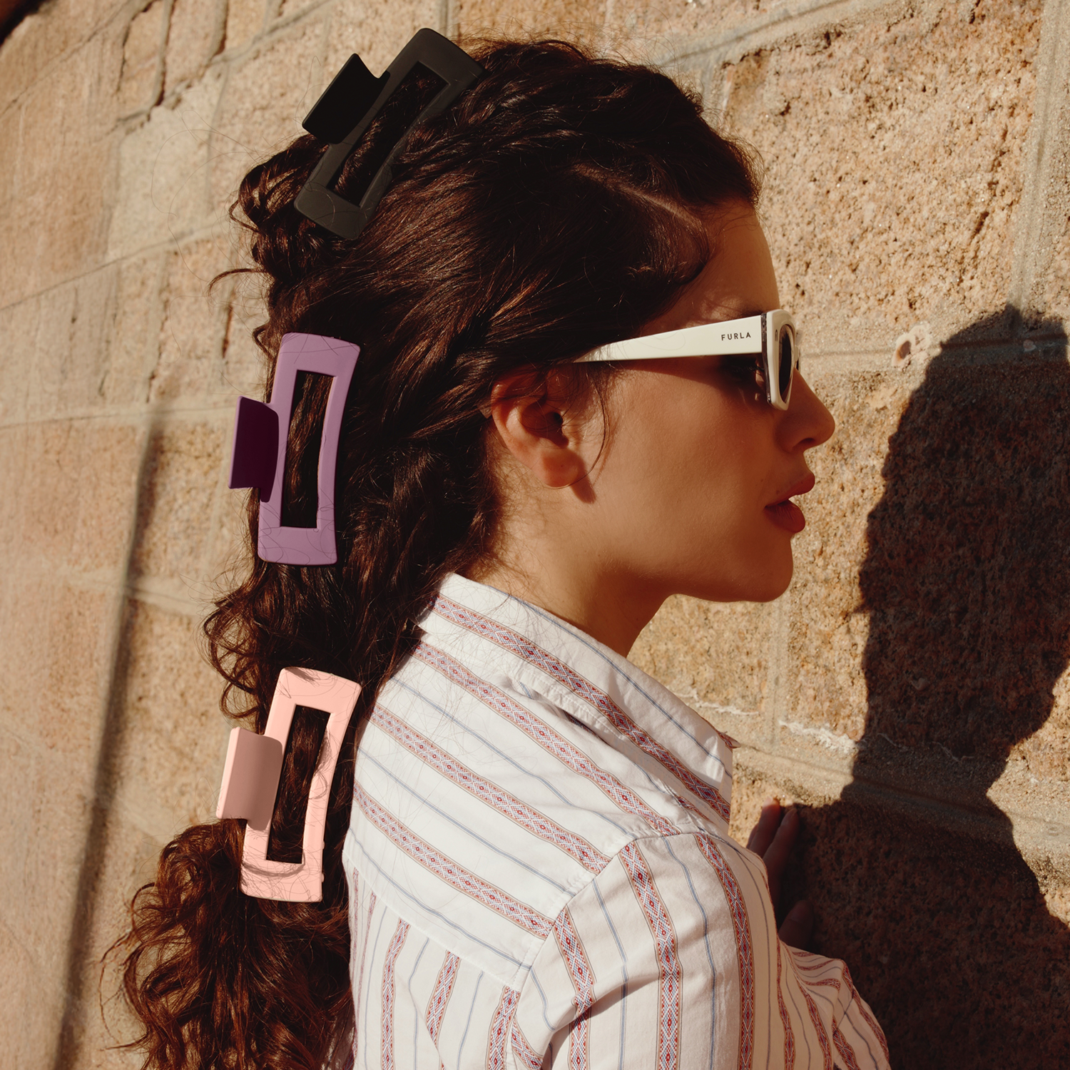 Ellie Rose - Wholesale Hair Clip - Women's - Berry Luxe Claw Clips, Set of 34