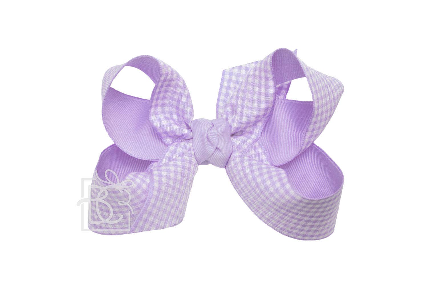 Beyond Creations, LLC - Vente Nœud pour cheveux – enfant - Nœud superposé en vichy et gros-grain sur pince2