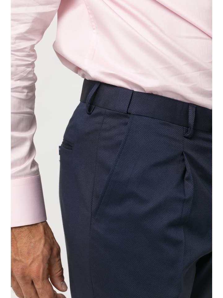 Slim Fit Fantasy Suit with Adjustable Waistband Navy Blue – Ciro Model for wholesale on Faire6