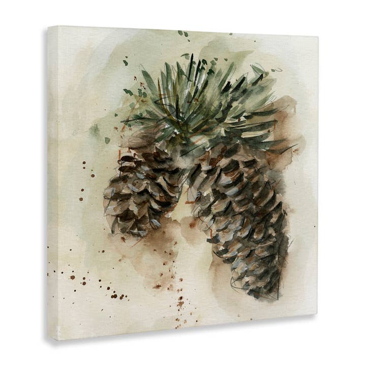 Stupell Industries - Wholesale Wall Sign - Pine Cone Watercolor - Unframed Wall Art6