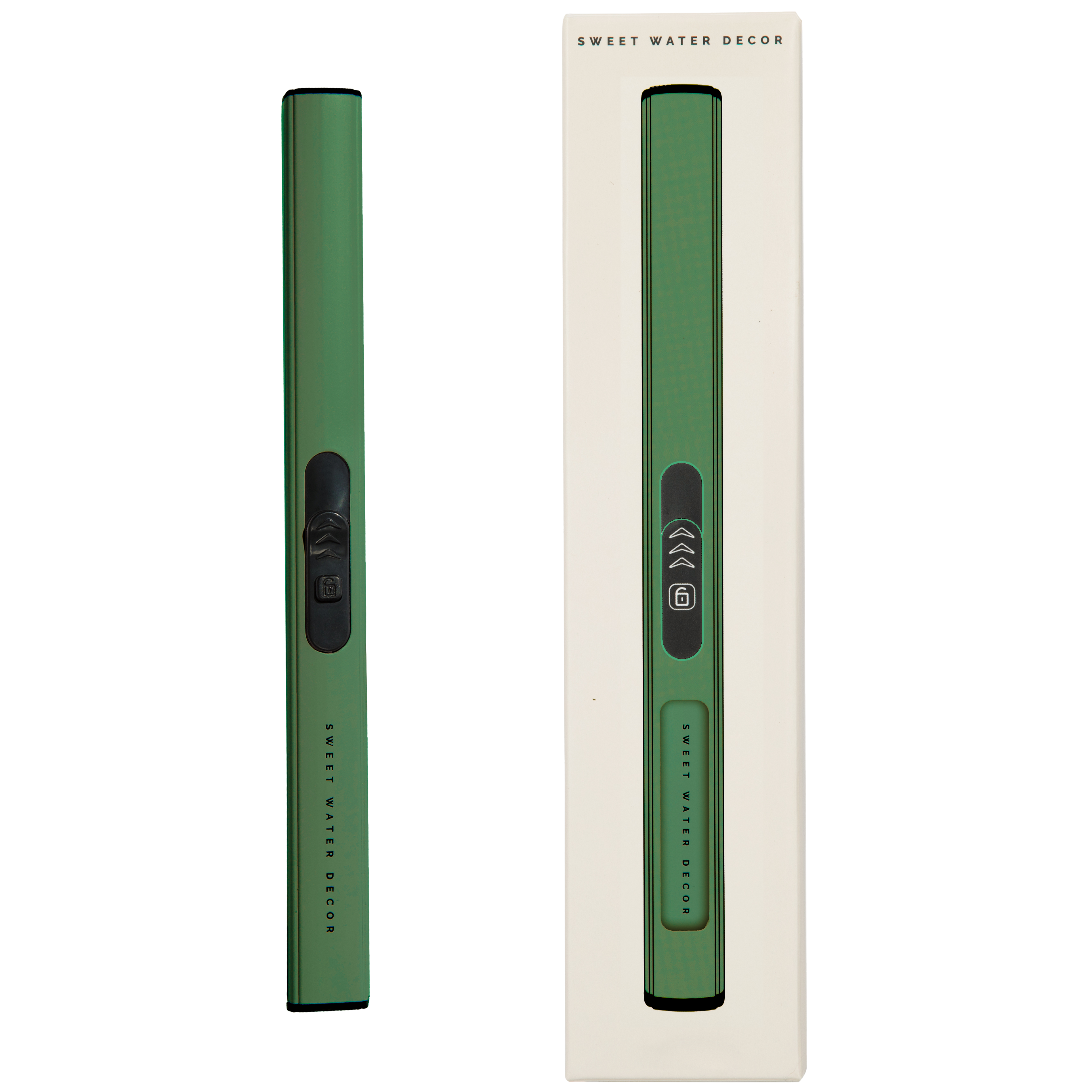 Sweet Water Decor – Engroshandel Lighter – Grøn genopladelig elektrisk lighter – boligindretning1