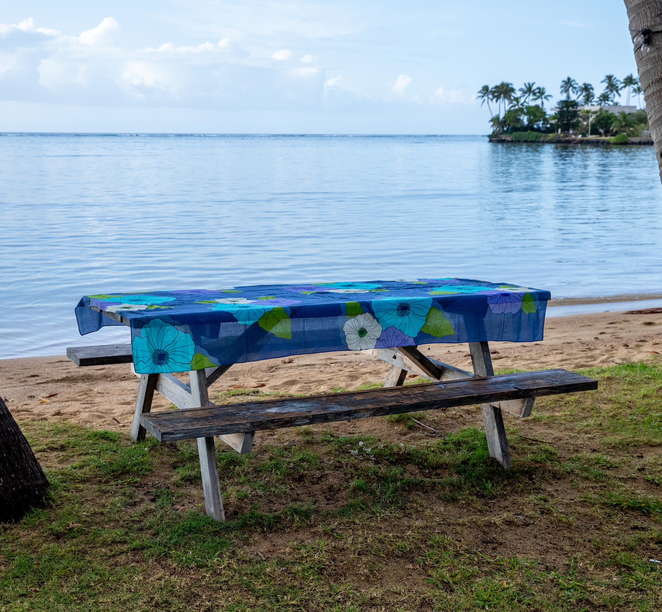 Misha Hawaii Home - Wholesale Swim Cover Up - Women's - Ultraviolet Hibiscus Pareo3