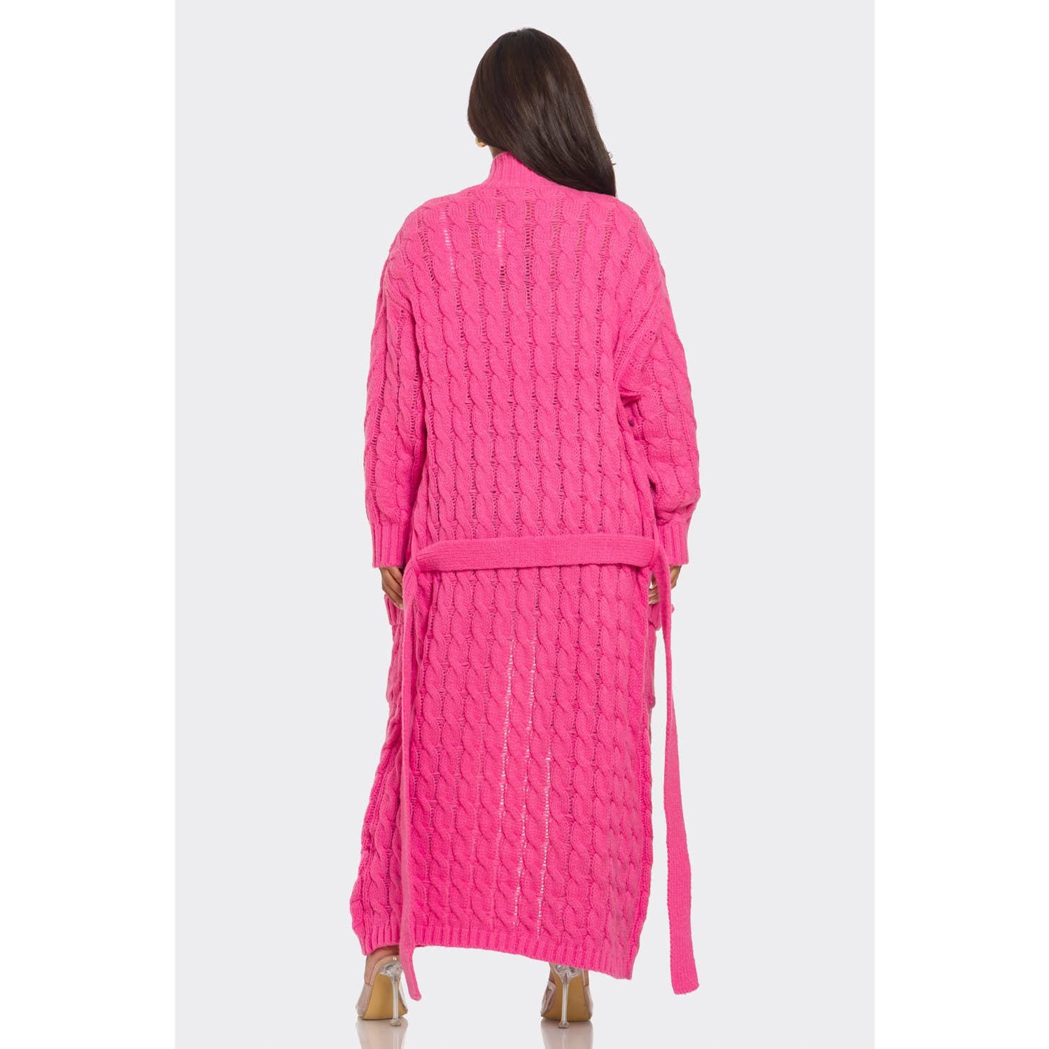 HiteJeans - Vendita all'ingrosso Cardigan - Donna - MAXI CARDIGAN IN MAGLIA CON CINTURA7