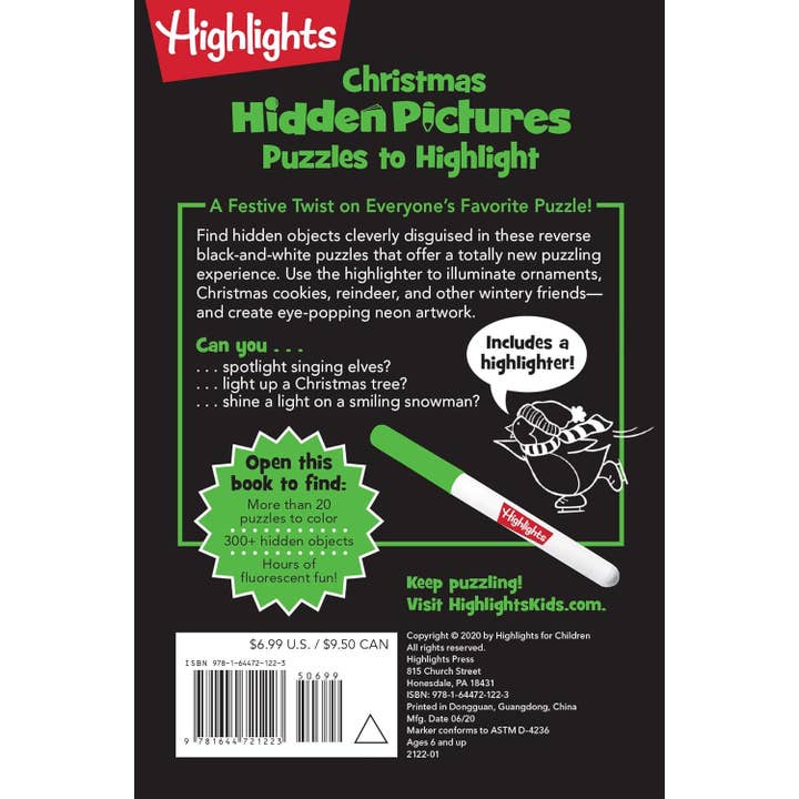 Highlights for Children - Wholesale Coloring & Activity Book - Kids & Baby - Christmas Hidden Pictures Puzzles to Highlight1