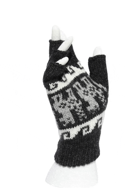 Choice Alpaca Products - Wholesale Gloves – Women's - Alpaca Inca Patterned Fingerless Gloves1