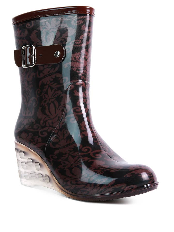 Rag Company - Wholesale Rain Boots - Women's - Drench Clear Wedge Rainboots