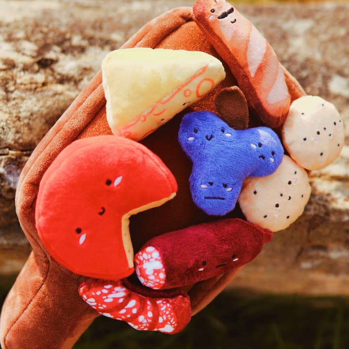 Woof & Co. - Wholesale Pet Plush Toy - Dog - Barkuterie Board Multipiece Pet Plush Toy Ecofriendly8