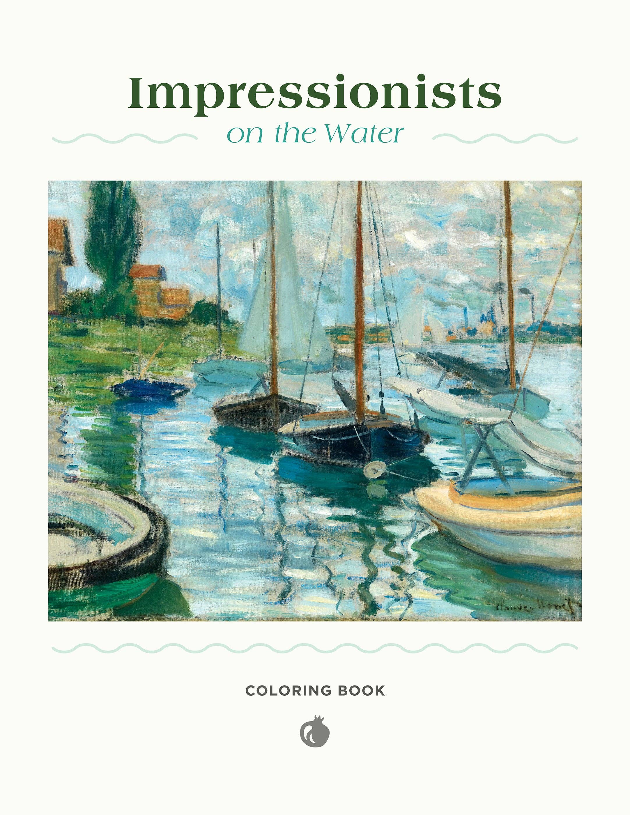 Pomegranate - Wholesale Coloring & Activity Book - Adult - Impressionists on the Water Coloring Book1