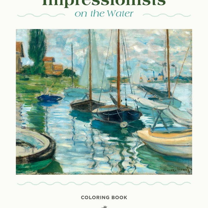 Pomegranate - Wholesale Coloring & Activity Book - Adult - Impressionists on the Water Coloring Book1