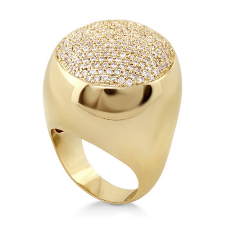 Hermoso anillo de cóctel Blosssom para venta al por mayor de Lauren G Adams