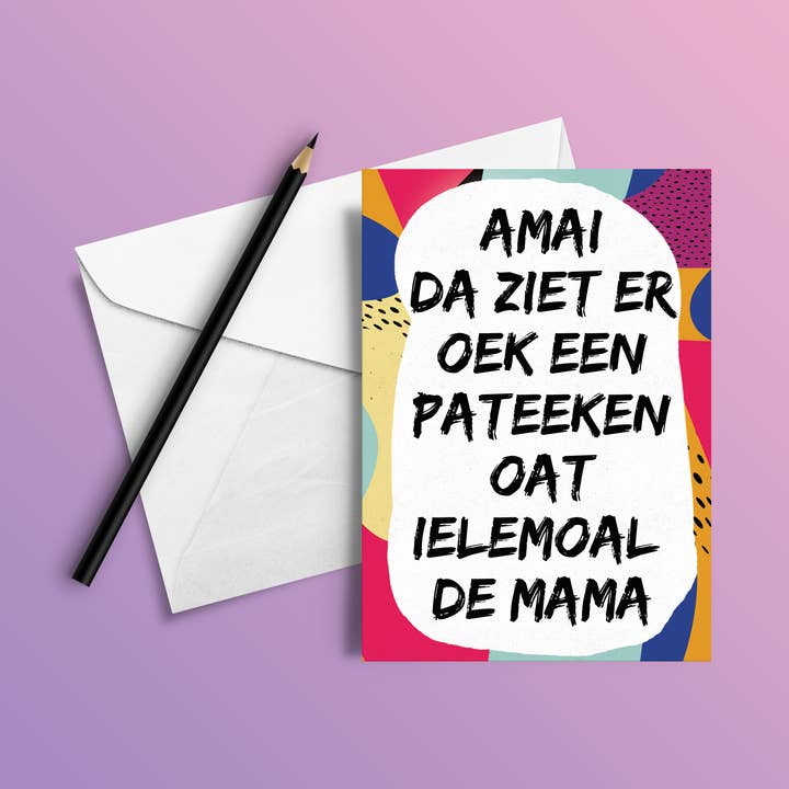 Pateeken, ielemoal de mama - wenskaart tante Colette voor wholesale door Studio Frits