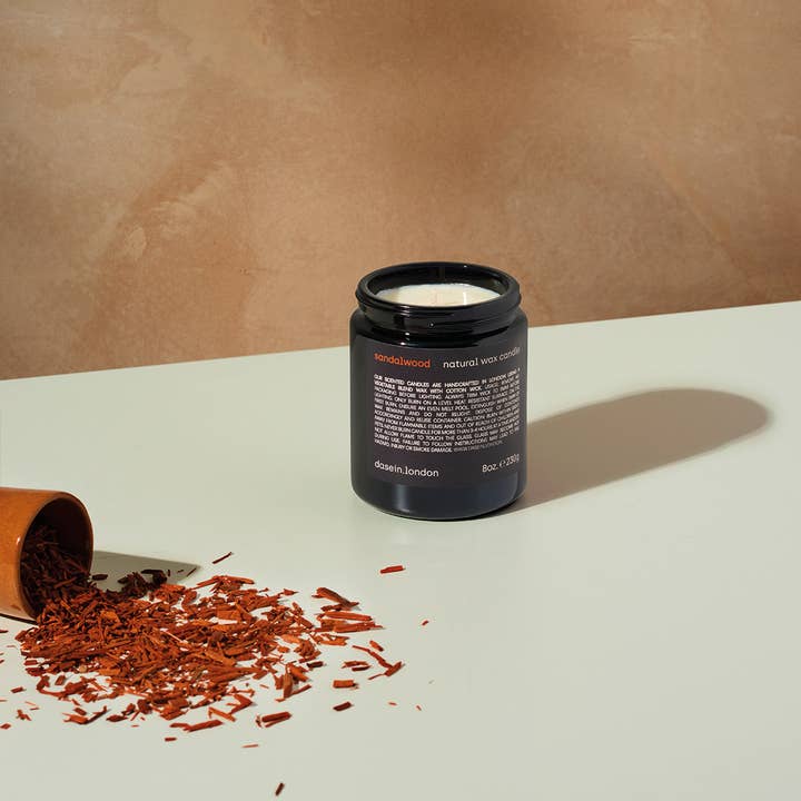 Sandalwood natural wax candle (230g) for wholesale by dasein