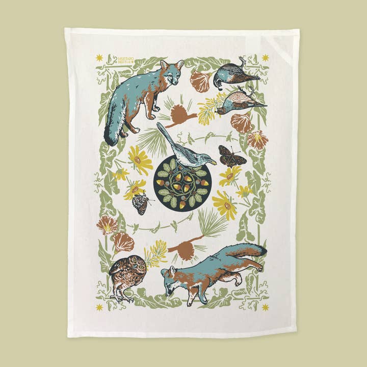 Tea Towel: Channel Islands for wholesale by Mustard Beetle