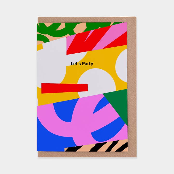 Let's Party Greetings Card for wholesale by Evermade