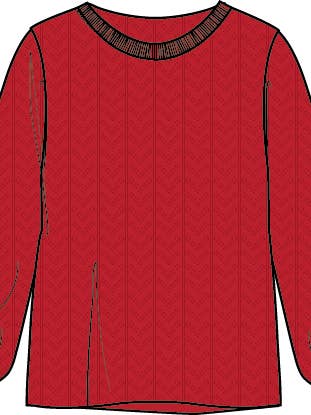 PULL À COL ROND L ET L POUR FILLES pour la vente par Coupe Collection