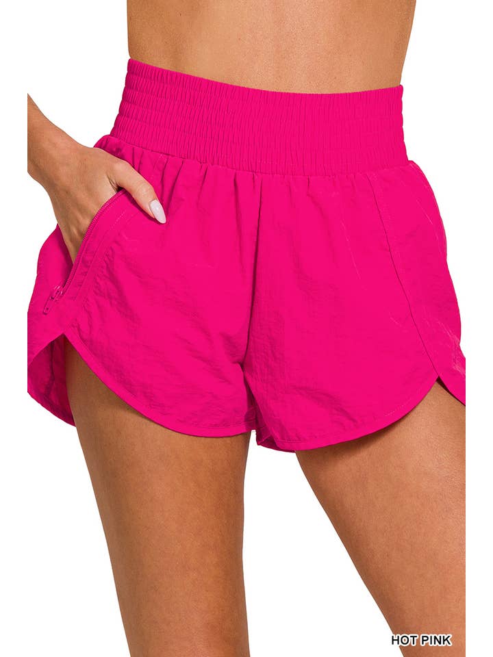 42POPS - Wholesale Athletic Shorts - Women's - `.Windbreaker Running Short as Shown