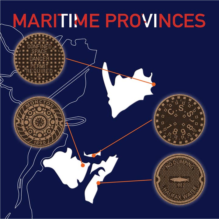 Brunnslock Glasunderlägg Maritima provinser Kanada för wholesale av Tombino