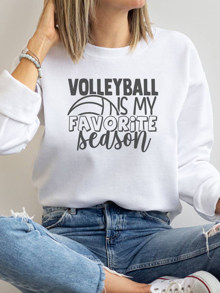 Volleyball Favorite Season Graphic Sweatshirt for wholesale by Fan Gear Central